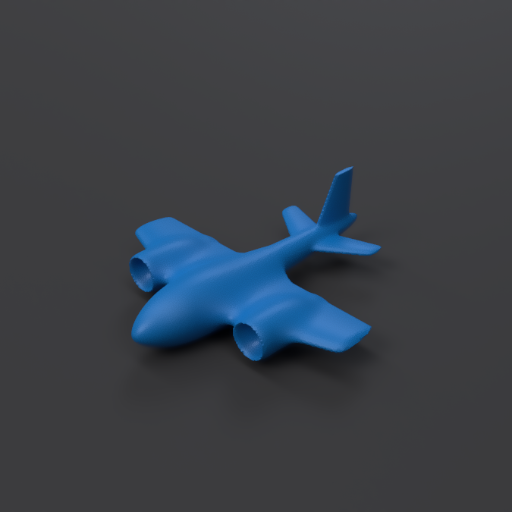 Thumbnail for Aircraft model mesh