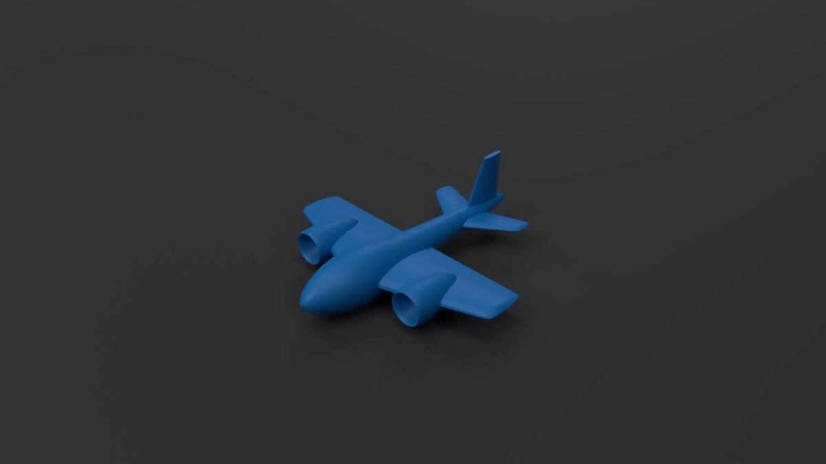 Preview of Aircraft model mesh