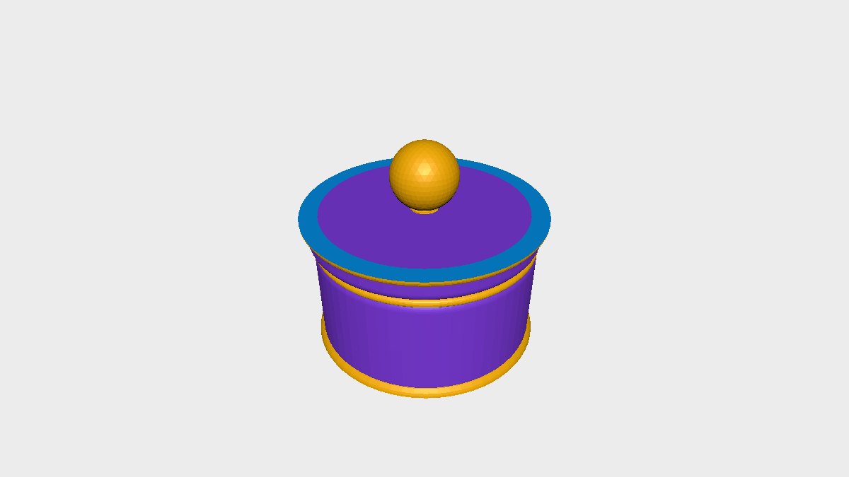 Preview of Round Decorative box