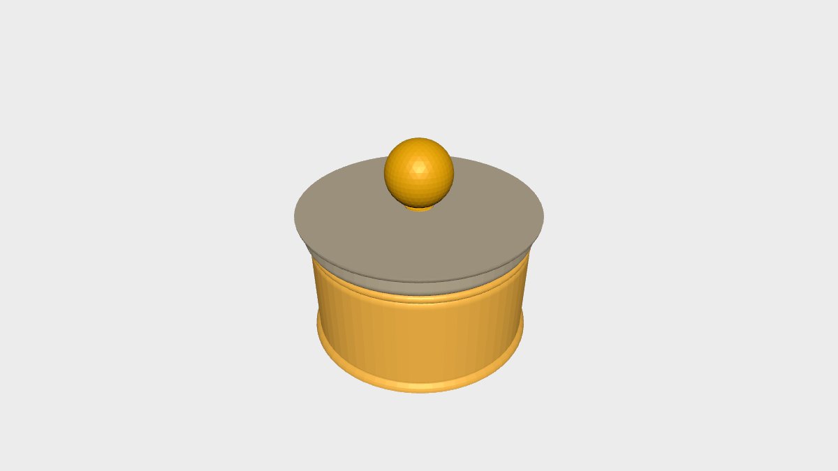 Preview of Round Decorative box