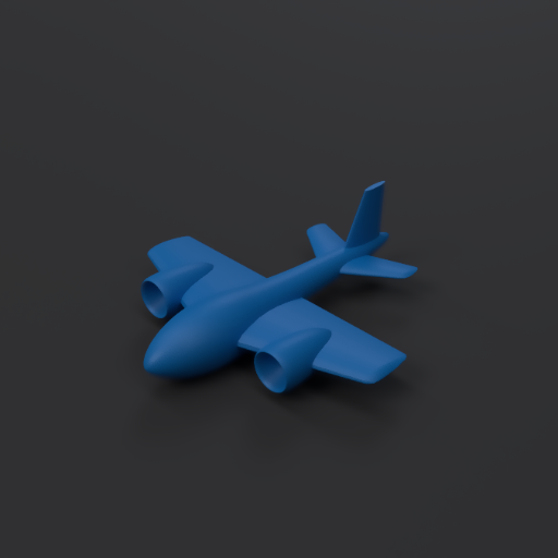 Thumbnail for Aircraft model mesh