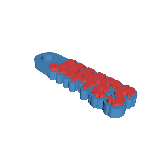 Rounded keychain